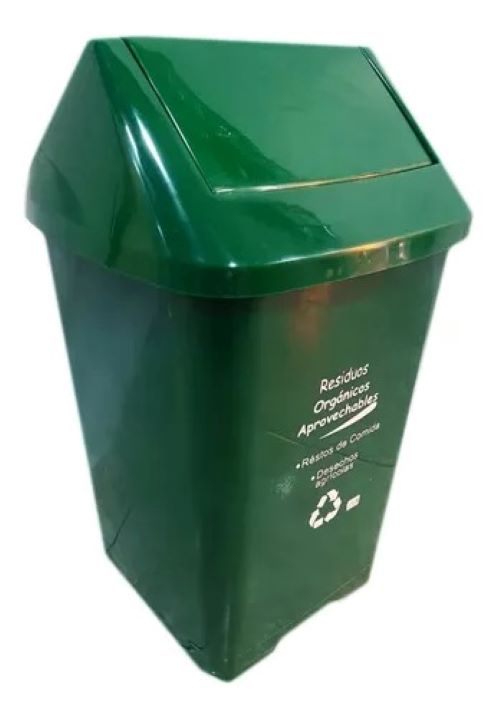 Dúo Papeleras Colplast de 14 Litros Tapa Vaiven