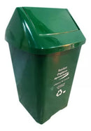 Dúo de Papeleras Colplast de 22 Litros Tapa Vaivén