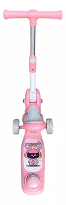 Monopatín 2 en 1 con silla, luces LED y Sonidos