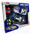 Set de Dos Carros de Policia a Control Remoto Frecuencias Diferentes