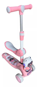 Monopatín 2 en 1 con silla, luces LED y Sonidos