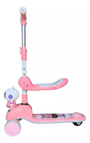 Monopatín 2 en 1 con silla, luces LED y Sonidos