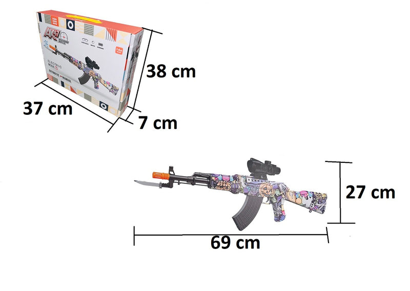 Fusil AK-47 Lanzador de Esferas de Hidrogel Recargable