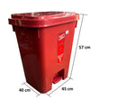Papelera de 53 Litros con Pedal Luxury