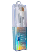 Cable Usb iPhone 1 Metro Ezara Extra Grueso Color Blanco