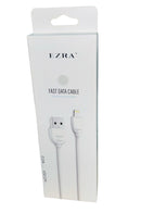 Cable Usb iPhone 1 Metro Ezra Extra Grueso Febo Color Blanco