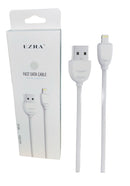 Cable Usb iPhone 1 Metro Ezra Extra Grueso Febo Color Blanco