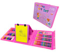 Set de dibujo y arte portátil con 208 piezas