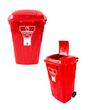 Contenedor De Basuras De 120 Litros Con Ruedas De Caucho