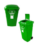 Contenedor De Basuras De 120 Litros Con Ruedas De Caucho