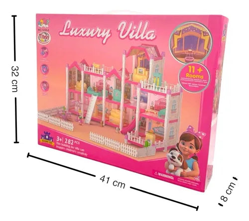 Casa De Muñecas Luxury Villa Con 282 Piezas