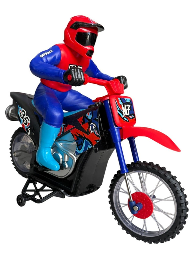 Moto A Control Remoto Con Humo Y Giros 360° Recargable