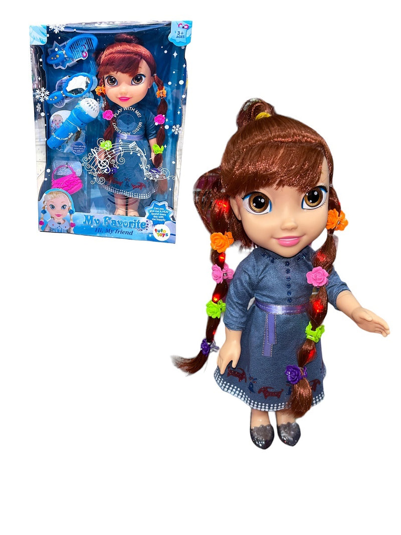 Muñeca Frozen Ana con Luces y Sonido