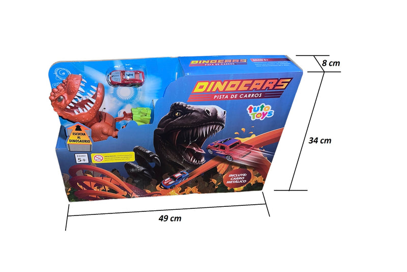Pista De Carros Dinocars T Rex Veloz+ 1 Carro