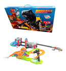 Pista Dinosaurio T-rex Hot Doble Lavado + 10 Carros