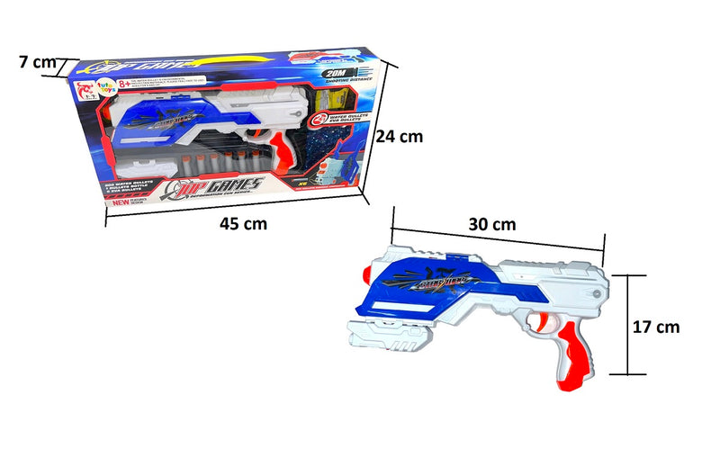 Pistola Juguete Dual Dardos Y Orbis Hidrogel