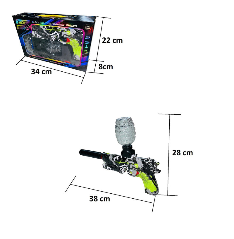 Pistola De Hidrogel + Dardos Recargable Municiones Cod G920