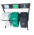Punto ecológico de 3 puestos con vaivén Capacidad de 40 litros PLASTIRED