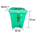 Papelera de 53 Litros con Pedal Luxury