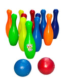 Bolos plásticos paquete X 12 Pinos + 2 Bolas