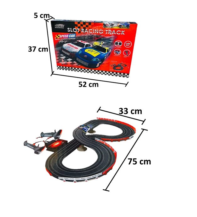 Pista Eléctrica de 190 cm con 2 carros