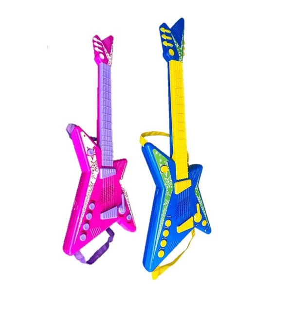 Guitarra Infantil con Micrófono de Diseño Rockero