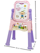 Tablero 2 En 1 Niñas Dibuja A Color Y Tiza Magnético