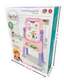 Tablero 2 En 1 Niñas Dibuja A Color Y Tiza Magnético