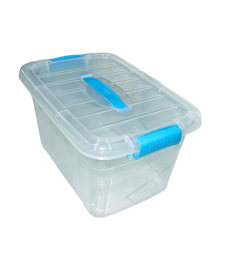 Caja Plástica Tupper Multihogar Con Tapa Click De 10 Litros