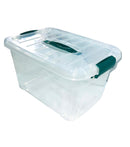 6 Caja Plástica Tupper Multihogar Tapa Click De 17 Litros