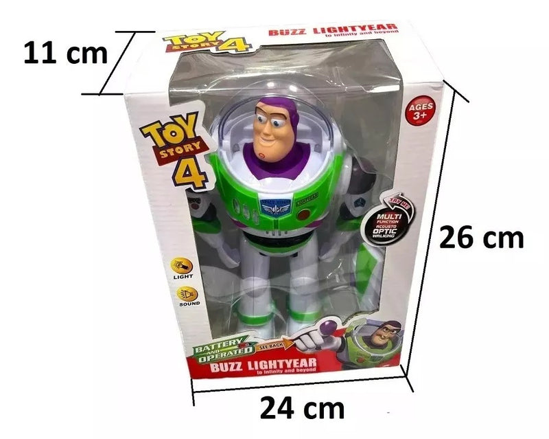 Figura de Buzz Ligthyear de pilas con movimiento, luces y sonidos.