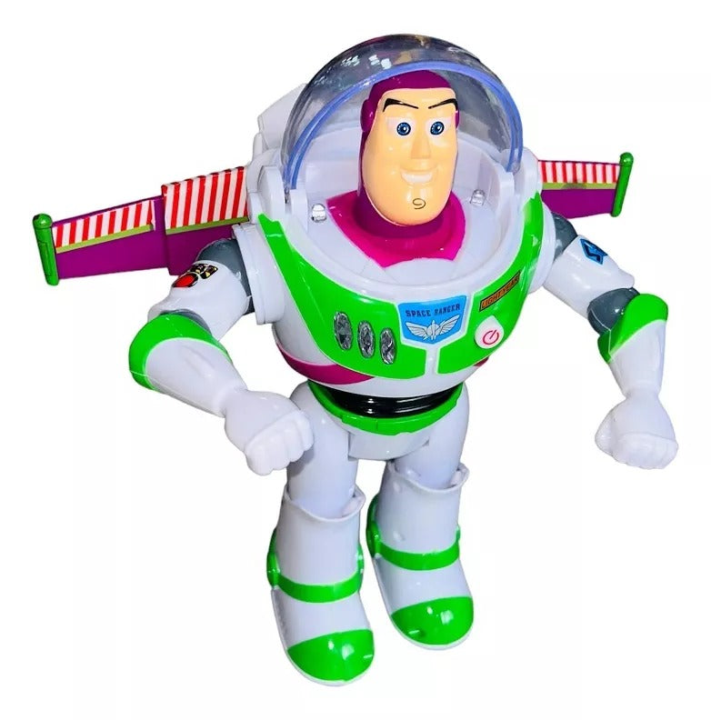 Figura de Buzz Ligthyear de pilas con movimiento, luces y sonidos.