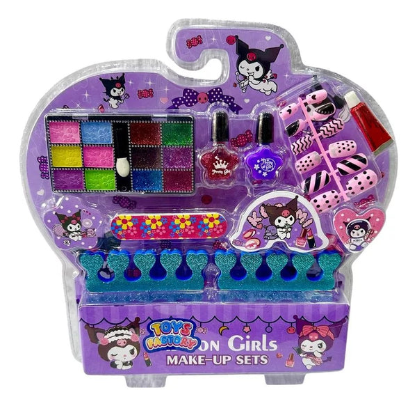 Set de Maquillaje y Uñas Grande Diseño Kuromi