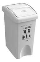 Dúo de Papeleras Estra de 35 Litros Tapa Vaivén