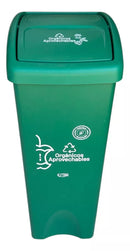 Dúo de Papeleras Estra de 35 Litros Tapa Vaivén