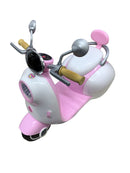 Moto Eléctrica Infantil Vespa Rosa Con Luz y Sonido.