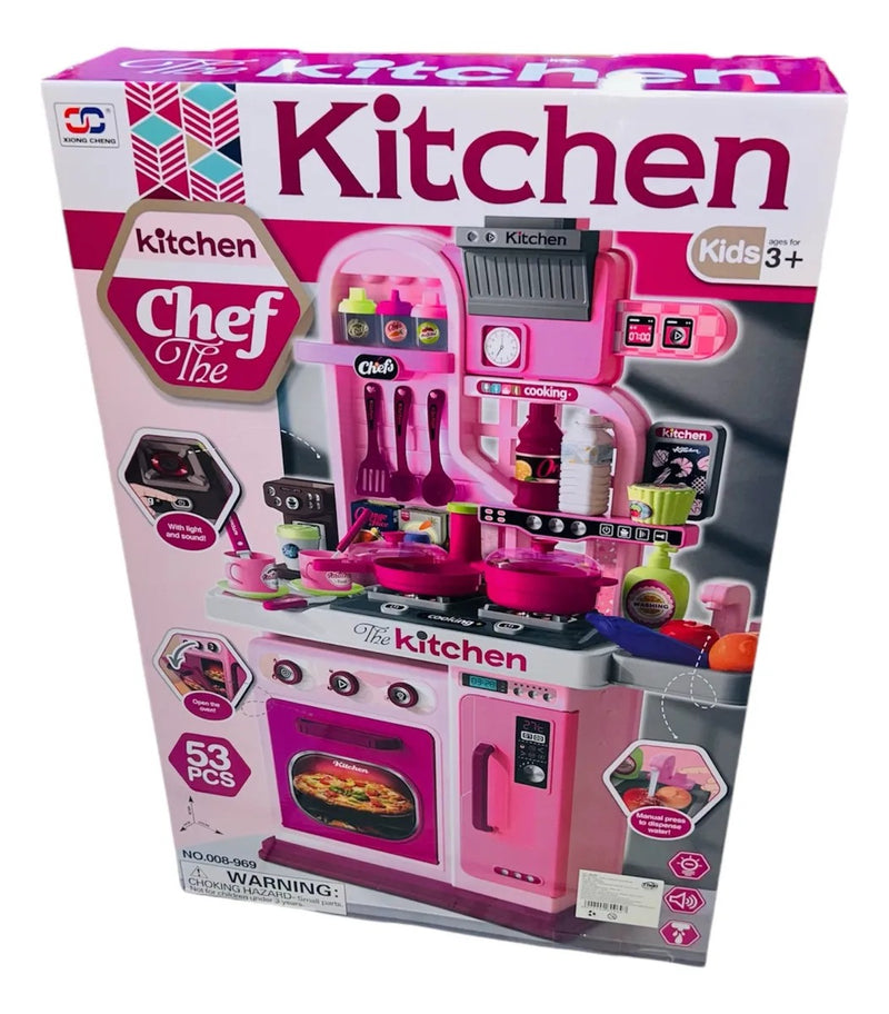 Cocina Para Niñas Con Sonidos De Cocción Y Agua Real