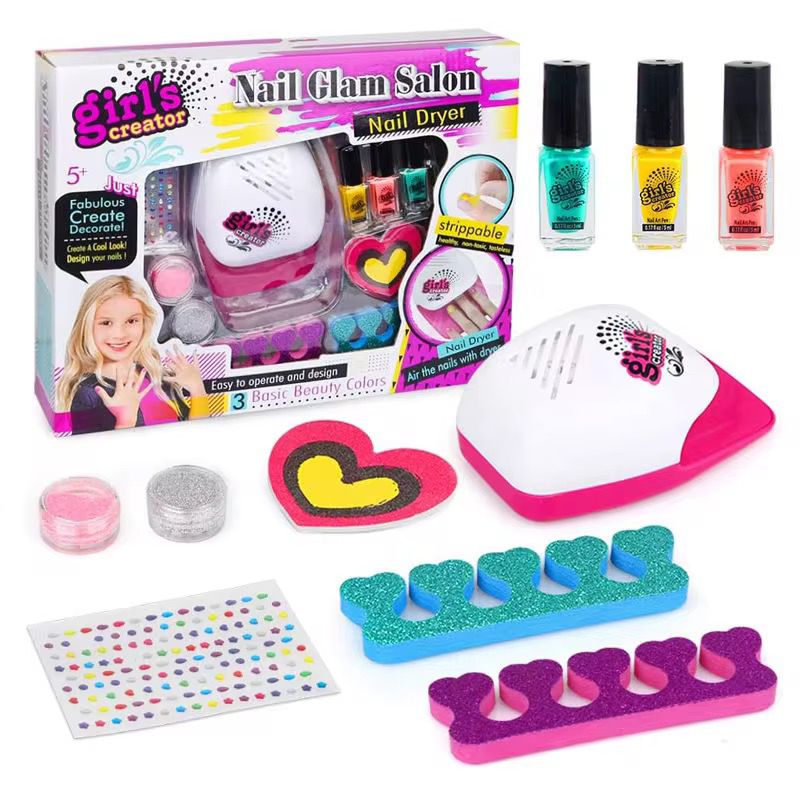 Set de decoración de uñas pequeño.