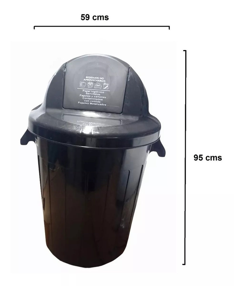 Punto ecológico 3 puestos con vaiven Capacidad de 120 litros COLPLAST