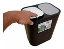 Papelera de 20 Litros Doble Sistema Push en Tapa Luxury