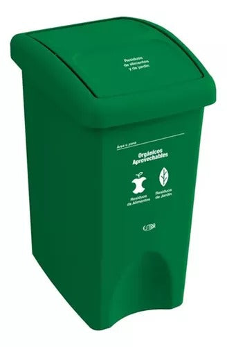 Punto ecológico 3 puestos con vaivén Capacidad de 35 litros ESTRA