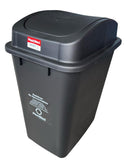 Punto ecológico de 3 puestos con vaivén Capacidad de 40 litros PLASTIRED