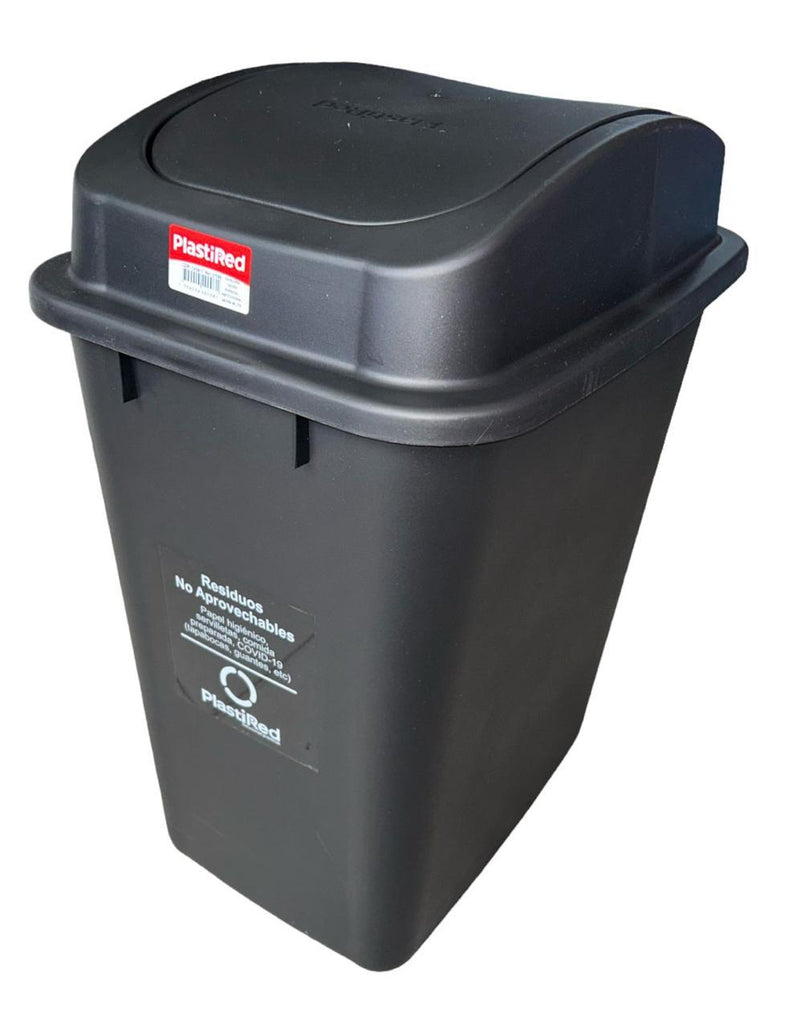 Punto ecológico de 3 puestos con vaivén Capacidad de 40 litros PLASTIRED