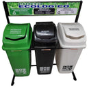 Punto ecológico 3 puestos con vaivén Capacidad de 35 litros RIMOPLAST