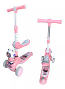 Monopatín 2 en 1 con silla, luces LED y Sonidos