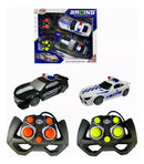 Set de Dos Carros de Policia a Control Remoto Frecuencias Diferentes