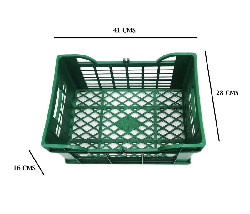 Canastilla Plástica Nueva Verdudera X 12 Unidades (41 X 28 X 16)