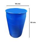 Caneca Plástica De 55 Galones Nueva Abierta sin Tapa