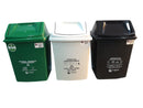 Trio de Papeleras Colplast de 22 Litros Tapa Vaivén
