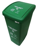 Trio de Canecas de 55 Litros Tapa Vaivén Colplast